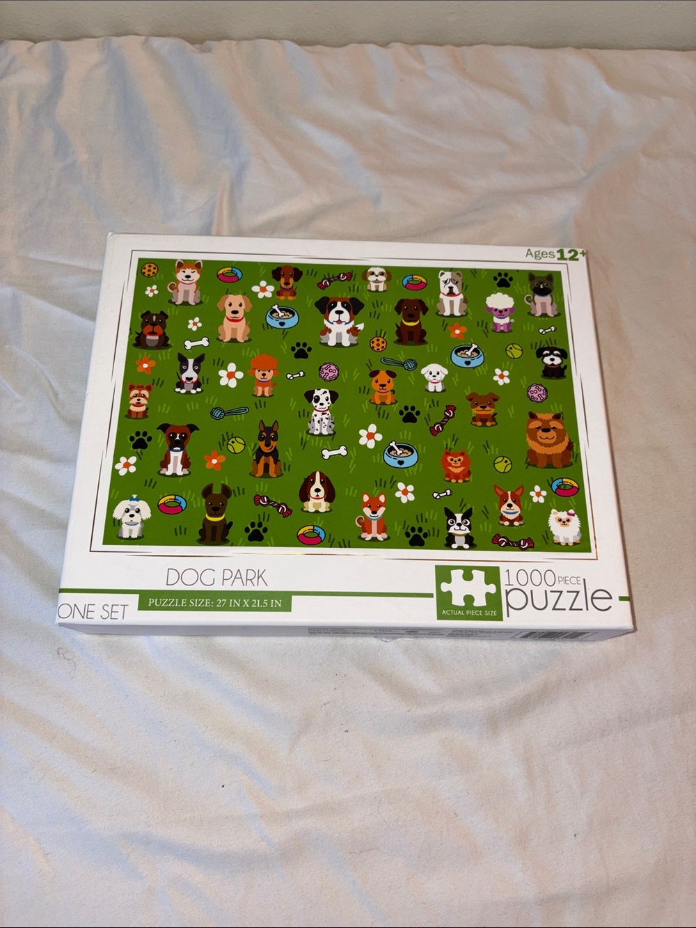 Dog Park 1000-Piece Puzzle - Green Design